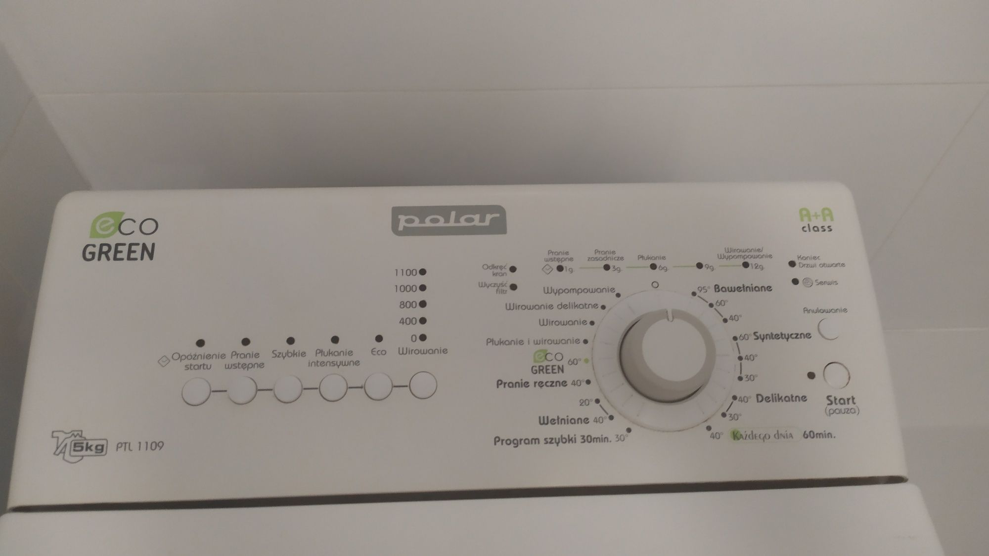 Pralka Polar Eco Green- uszkodzona