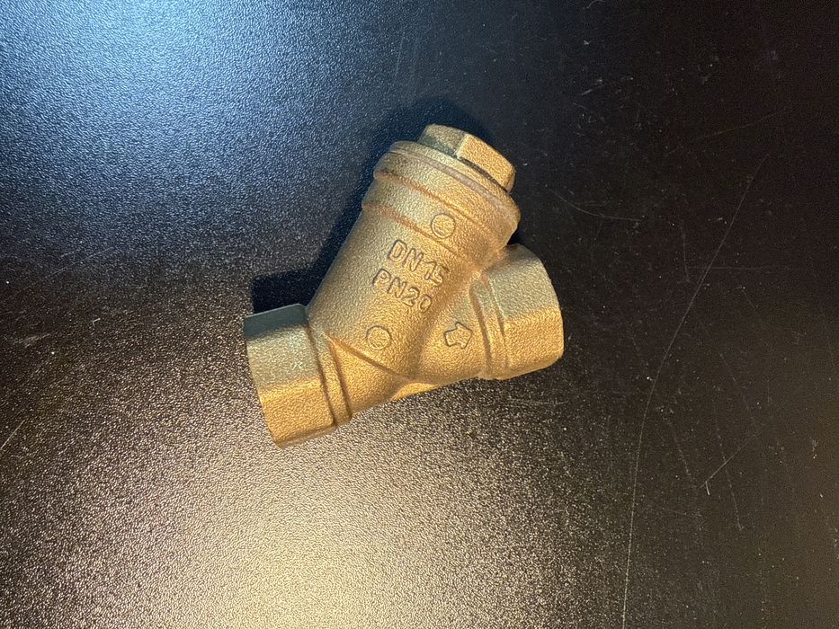 Filtr skośny mosiężny do gazu 1/2