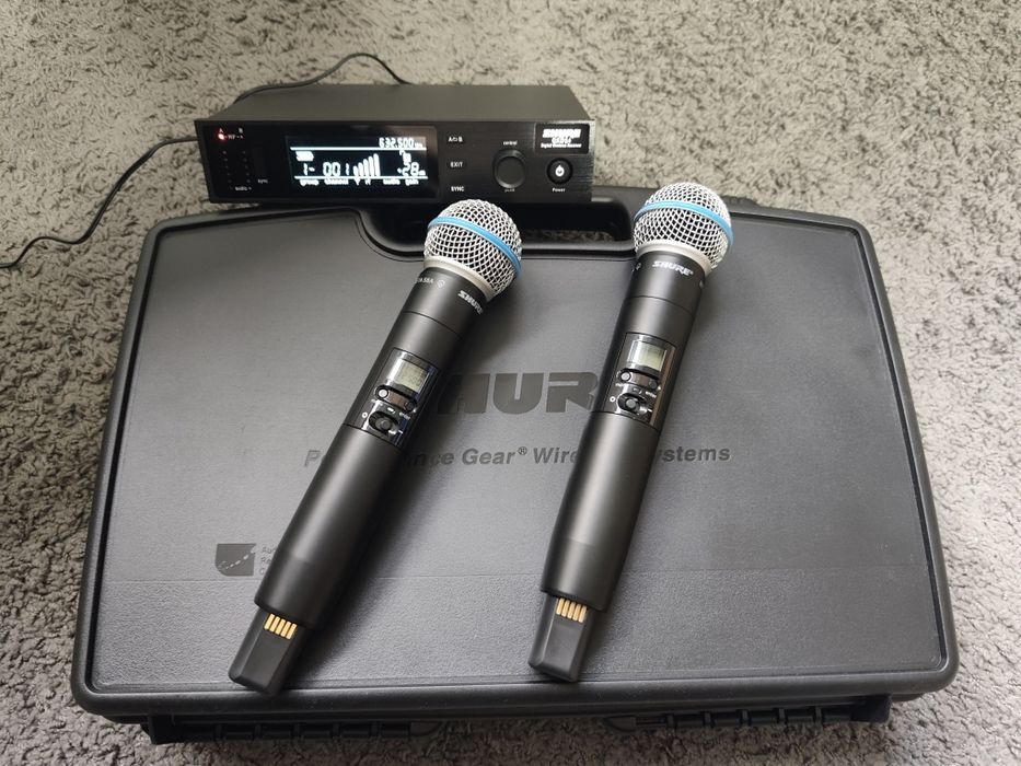 2 x mikrofon bezprzewodowy shure + walizka