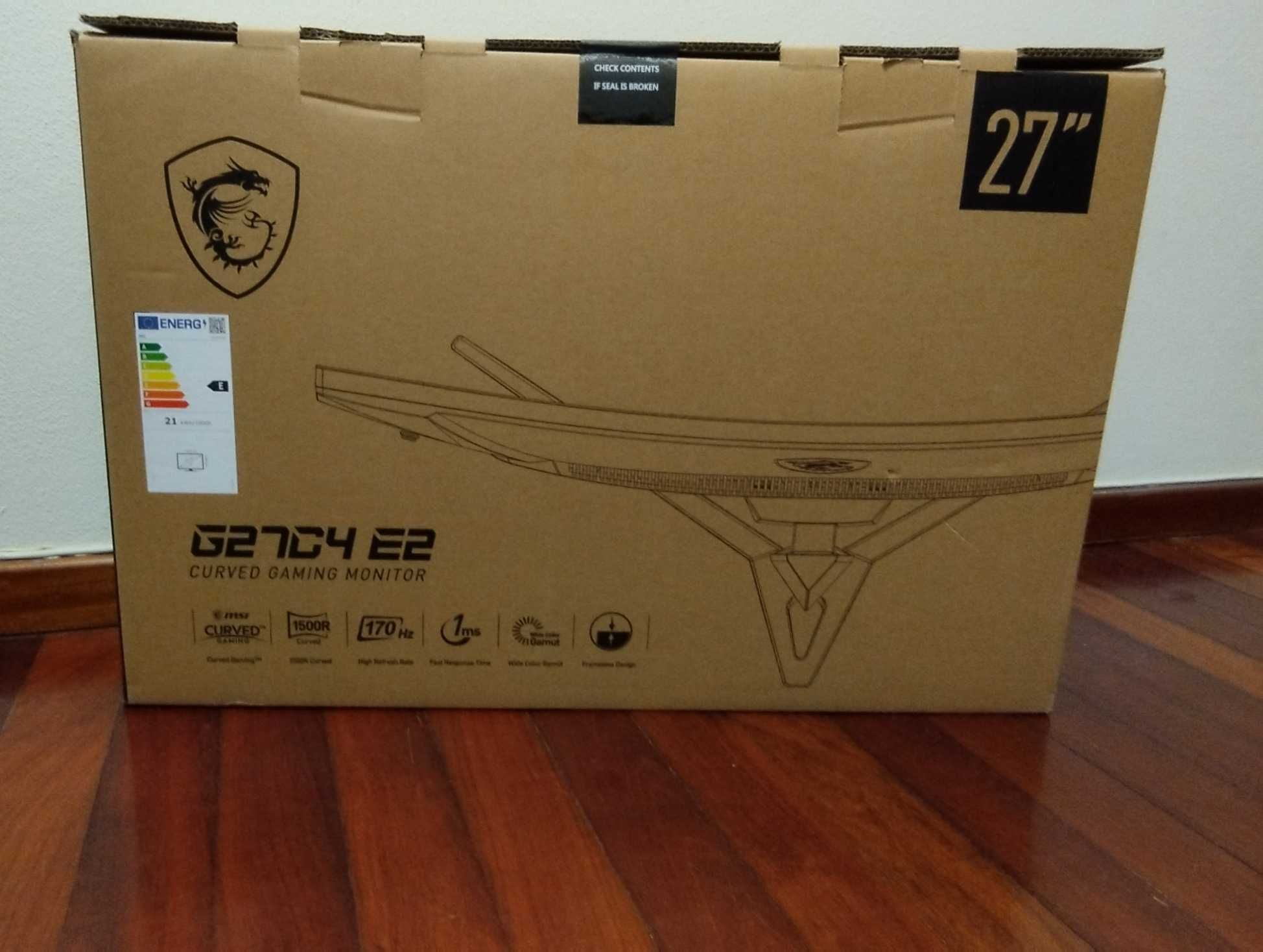 Monitor Curvo MSI 27"