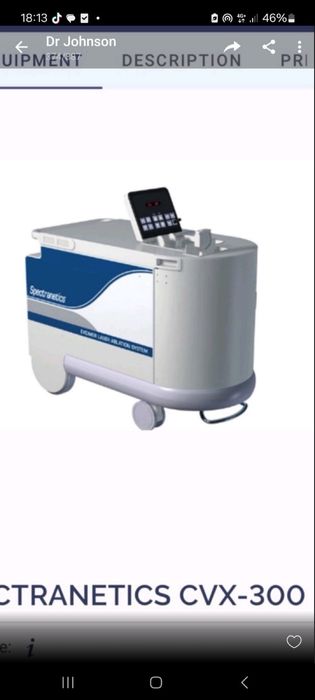 ексимерна лазерна система Spectranetics CVX-300.