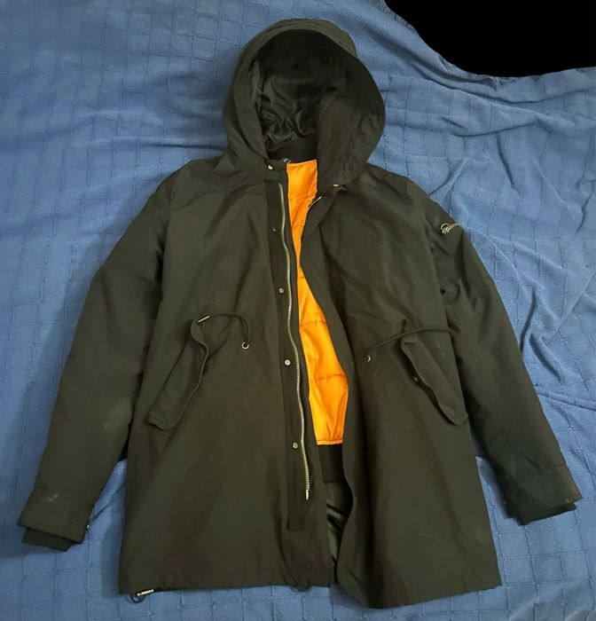 Двойной пуховик-куртка от zara, размер: S