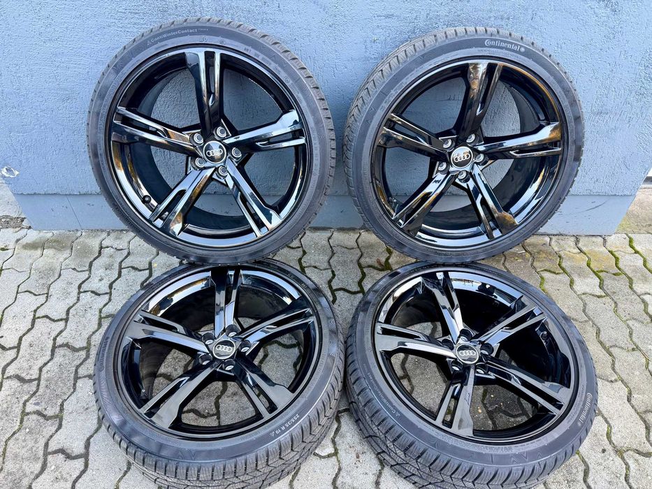 Alufelgi AUDI A5 S5 S-Line B9 8W0 Oryginalne 19 Zimowe Czarne JAK NOWE