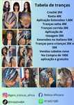 Tranças africanas e aplicação de tissagem