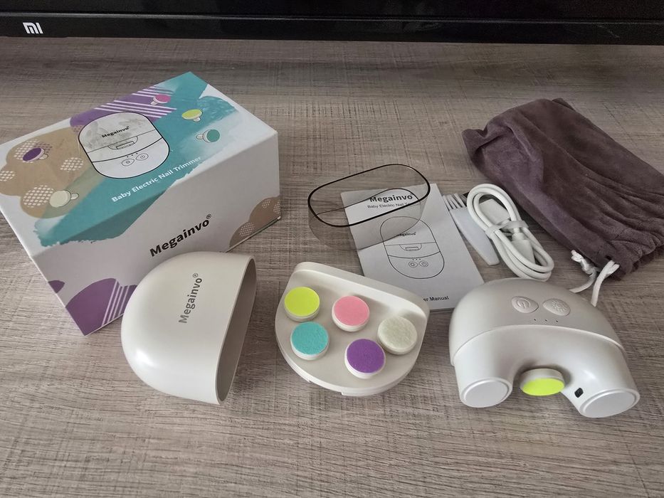 Електрична пилочка для нігтів Megainvo Baby Nail Trimmer