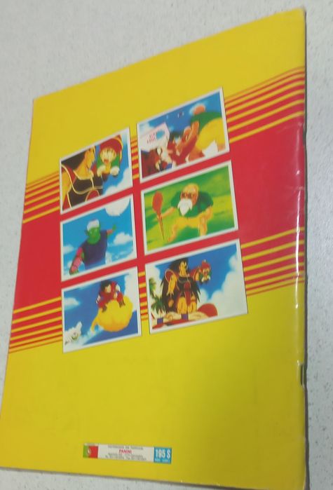 Caderneta Dragon Ball Z anos 90   Faltam apenas 19 cromos..