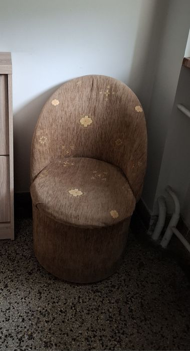 Fotel używany brązowy