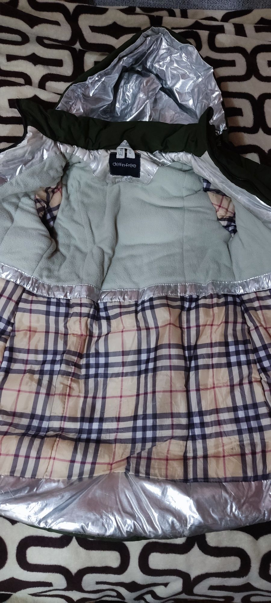 Куртка пальто зима 140 см .