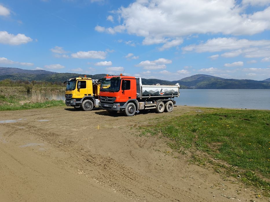 Usługi transport wywrotka roboty ziemne kruszywa koparka