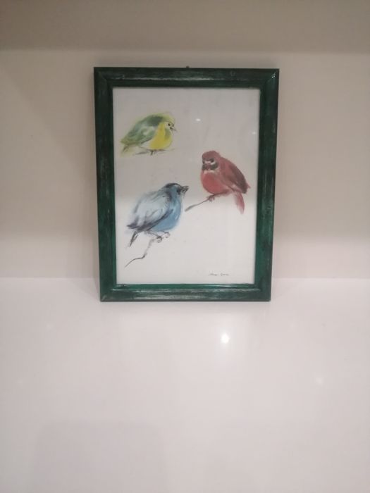 Quadro Vintage pintado à mão