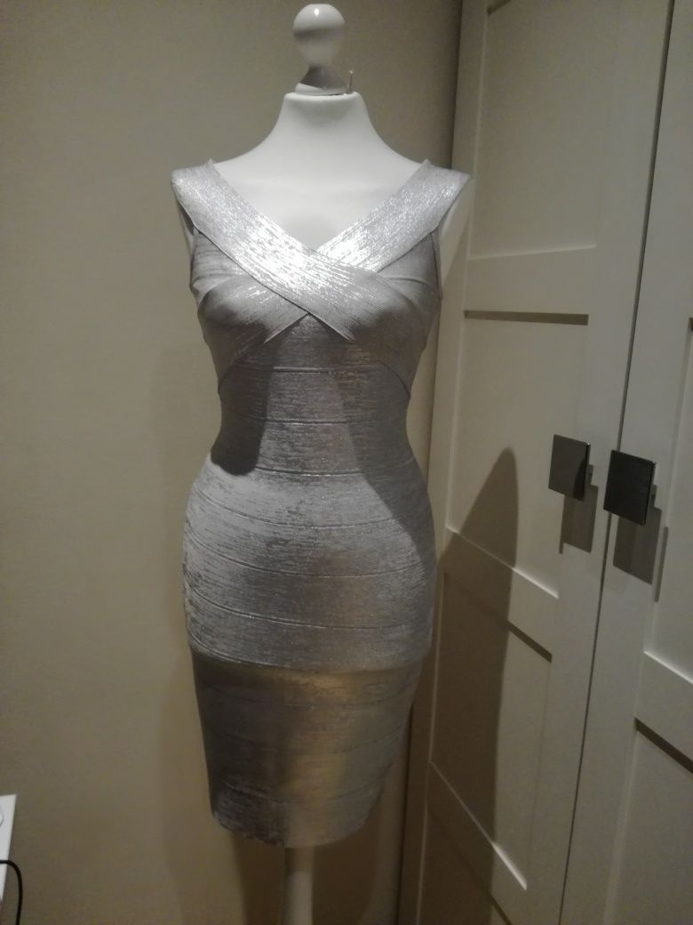 Herve Leger Paris Sukienka bandażowa M nowość oryginał nowa Paris Hilt