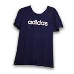 Koszulka tshirt granatowa sportowa adidas srebrny nadruk streetwear