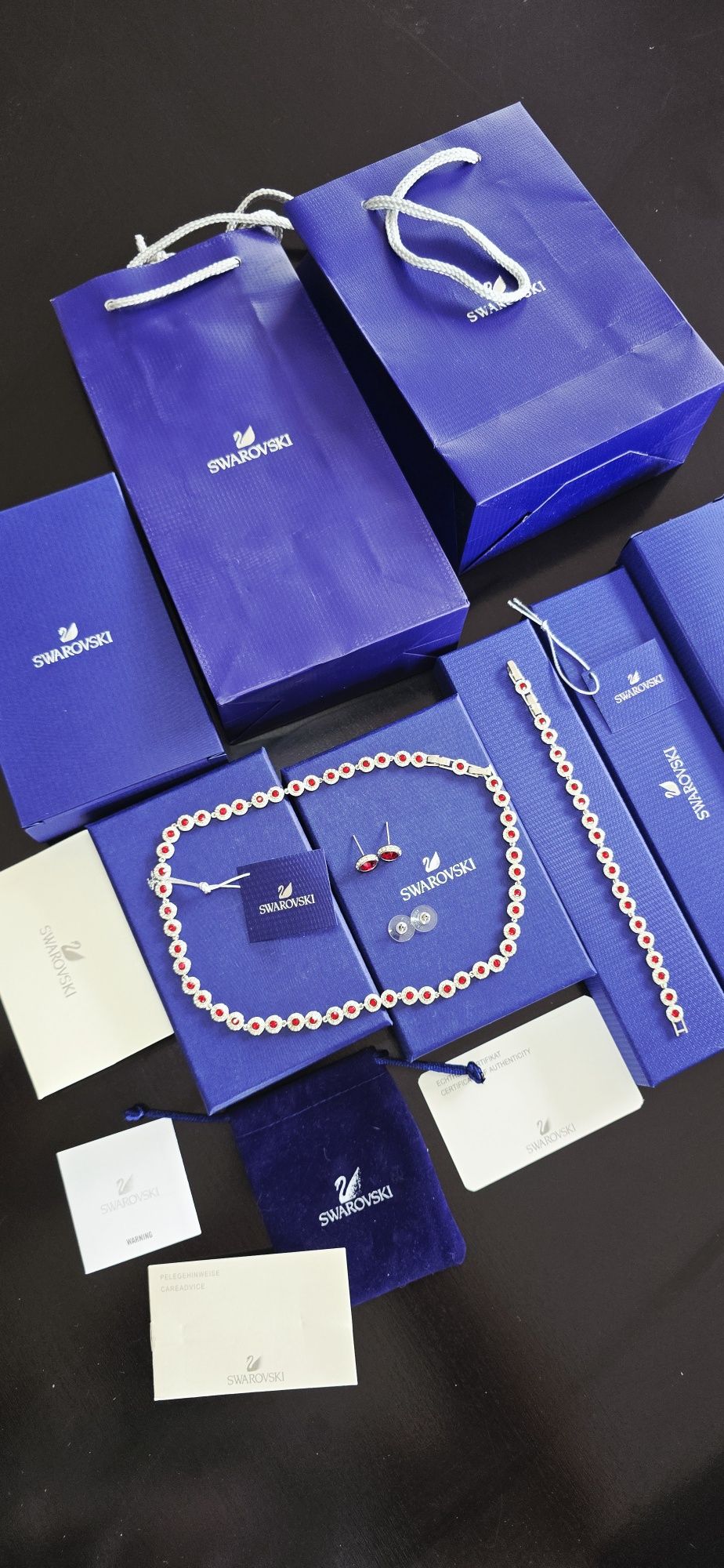 Zestaw biżuterii Swarovski Angelic Una bransoletka naszyjnik kolczyki