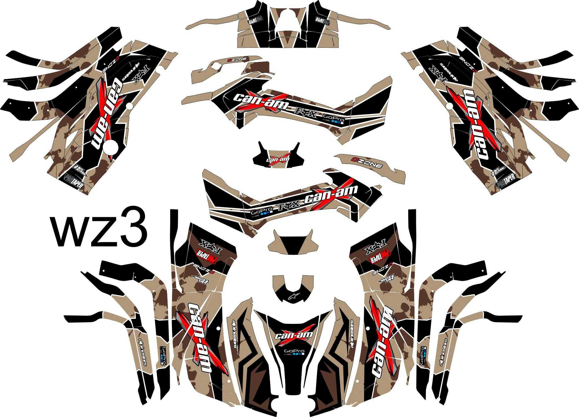 Naklejki Can-am Outlander max 2015+  okleina