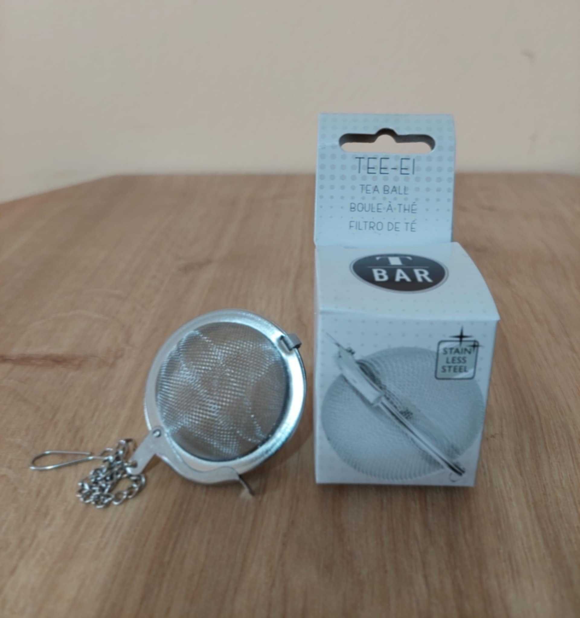 Zaparzacze do herbaty - kula z łańcuszkiem 4,5 cm i 6,5 cm. NOWE