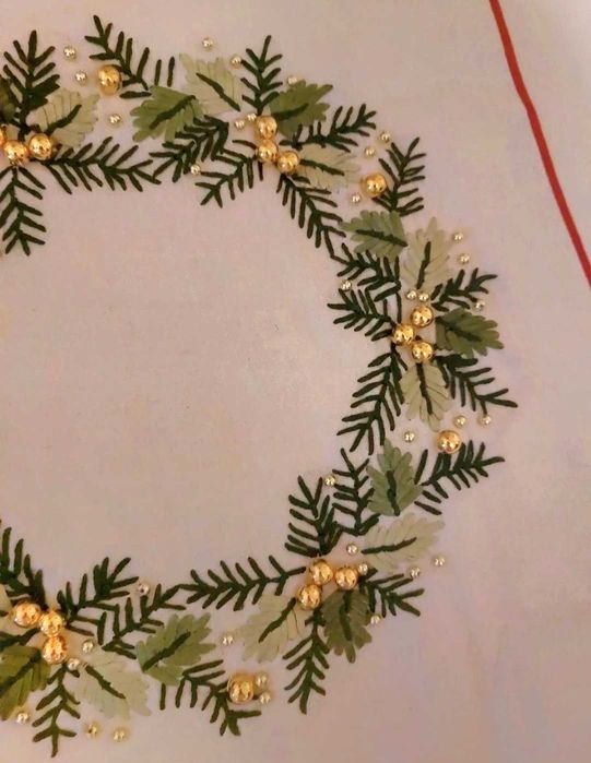 Home&You Noel Arbre bieźnik świateczny ręcznie haftowany