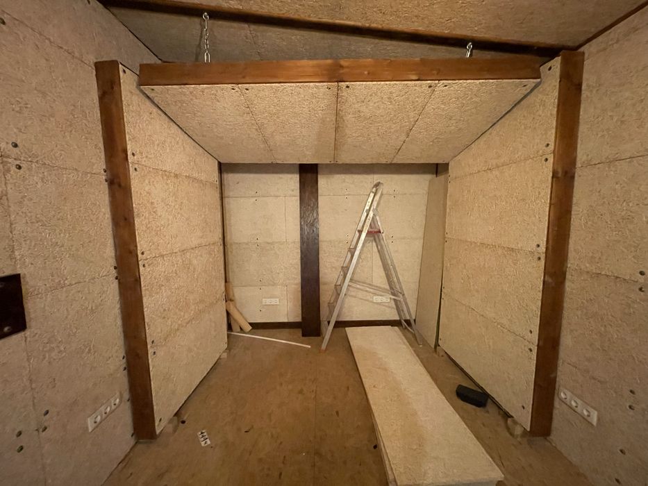 Três painéis acústicos