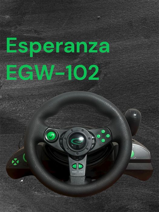 Ігровий руль кермо esperanza EGW-102 та ігрові педалі