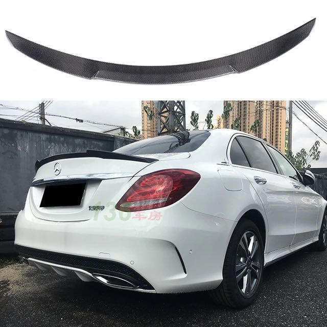 Спойлер Mercedes W205 накладка на багажник бленда антикрыло ц класс