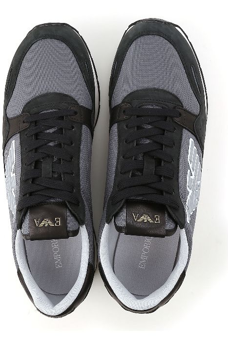 EMPORIO ARMANI markowe włoskie sneakersy NERO NEW