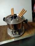 Fondue com lamparina