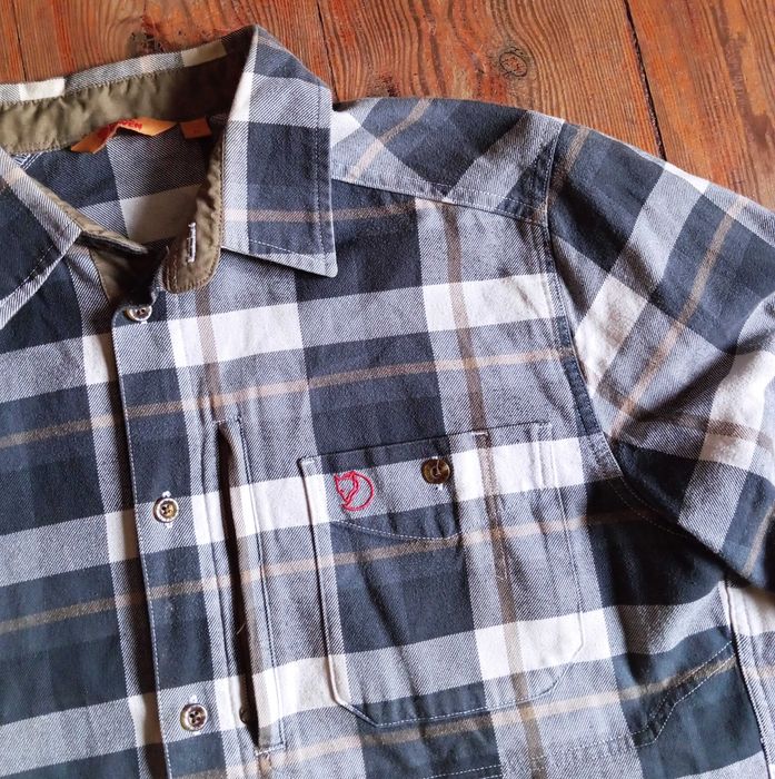 Fjallraven koszula w kratę, bawełna, rozm.M