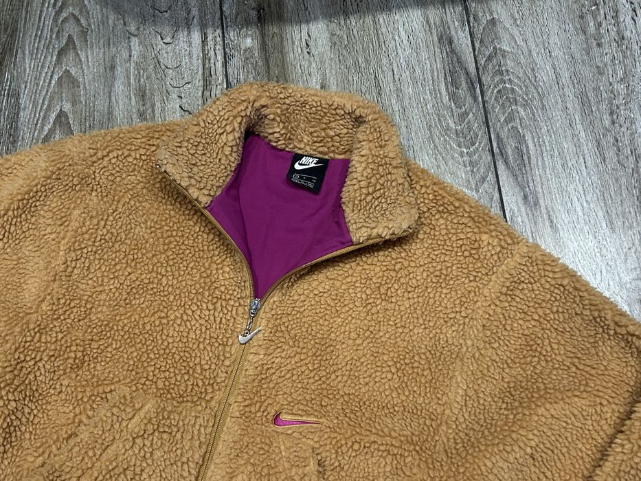 Damski Polar Kurtka  Sherpa Nike Swoosh roz S