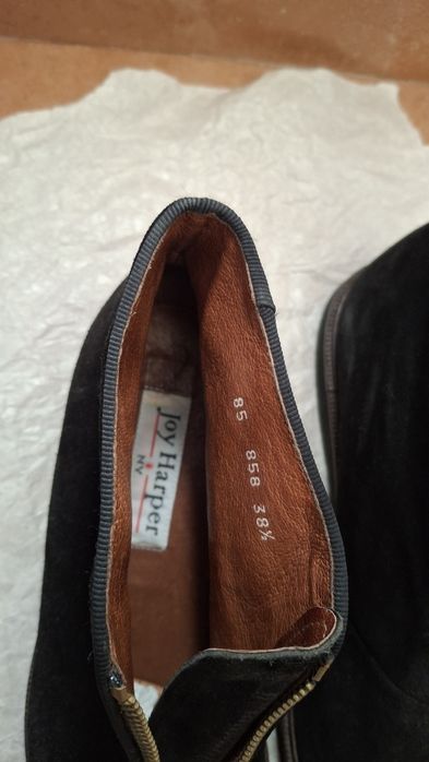 Botas pretas, N° 38/5 couro