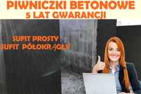 Piwniczka półokrągła Ziemianka NAJWIĘKSZA 4 metrowa betonowa z dostawą