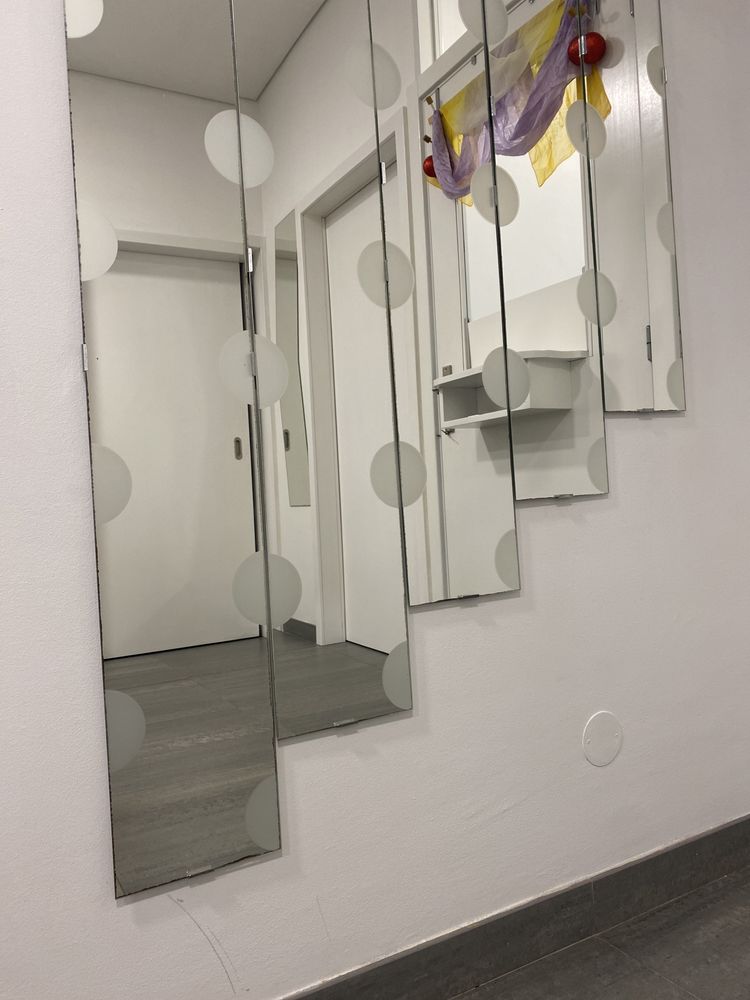 Espelho com 5faixas e apliques