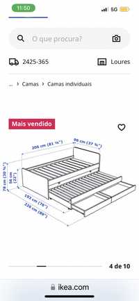 Cama criança semi nova