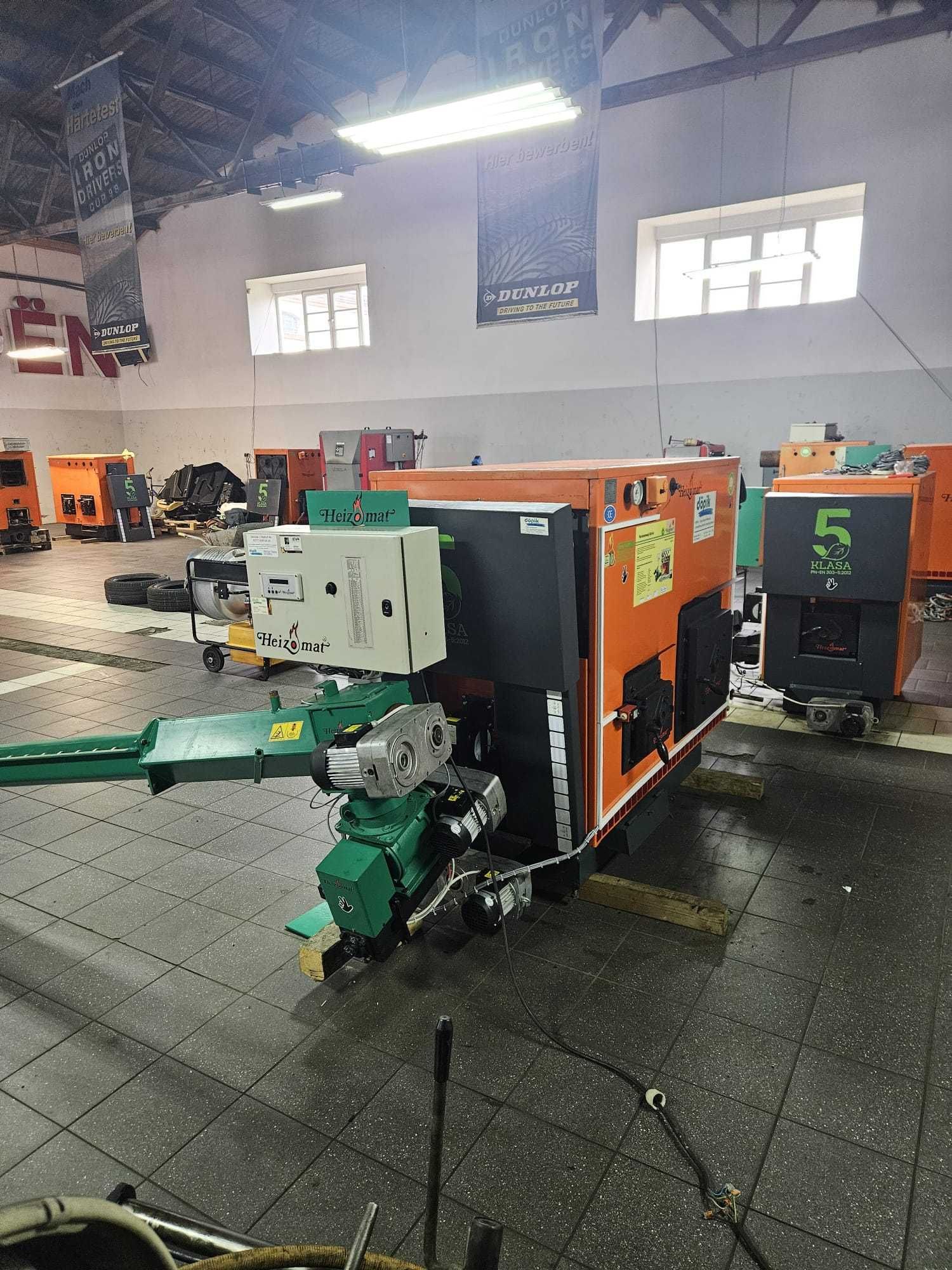 Piec na Trociny Zrębkę Pestka Wióra inne Biomasy Heizomat 100kw