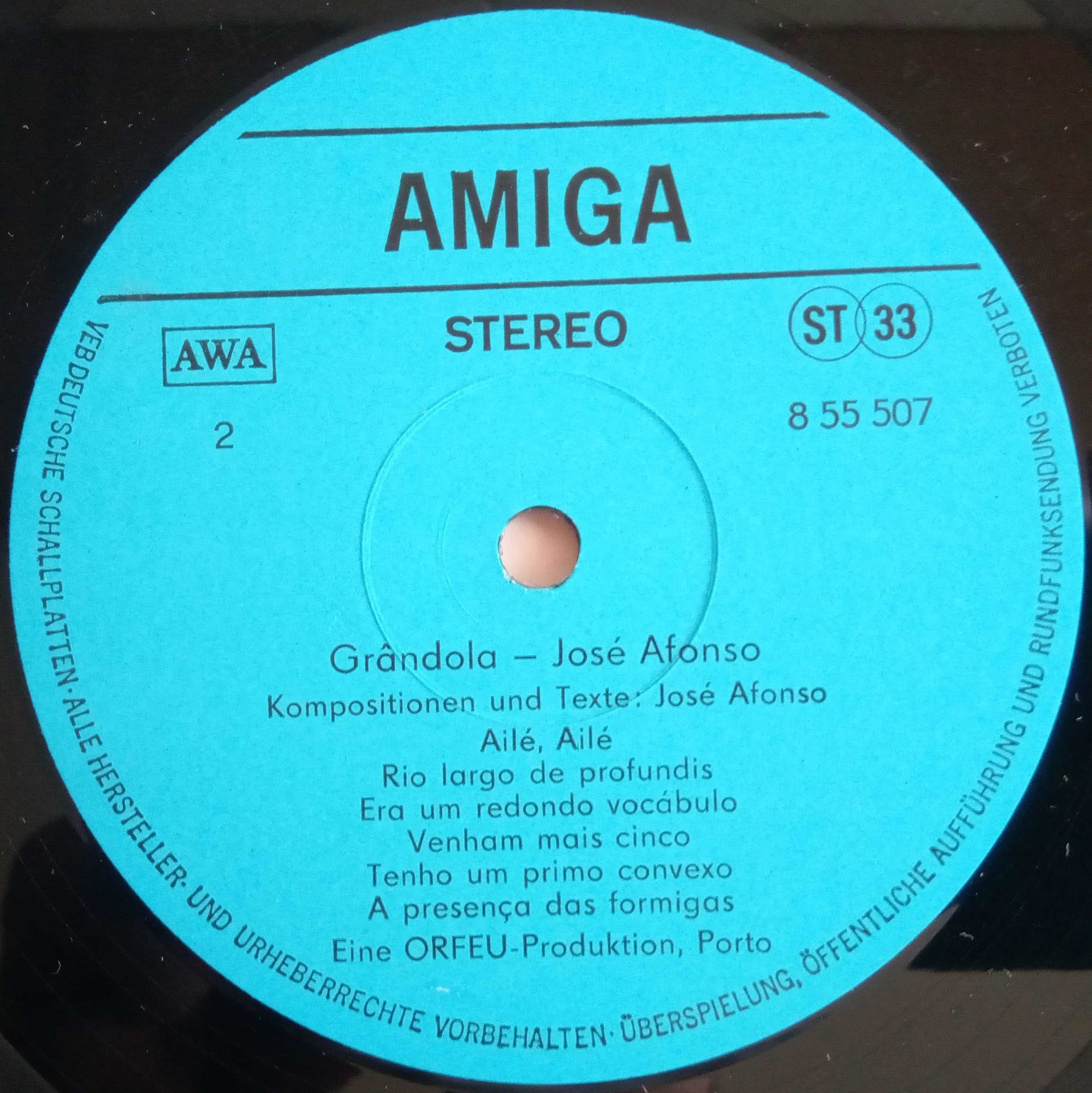 José Afonso	- - - - -		Grândola - Lieder Aus Portugal	- - - - -	LP