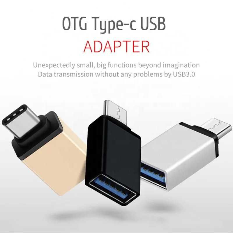 Переходник otg usb-type-c, тайп-си, смартфон, флешка, ноутбук, Macbook