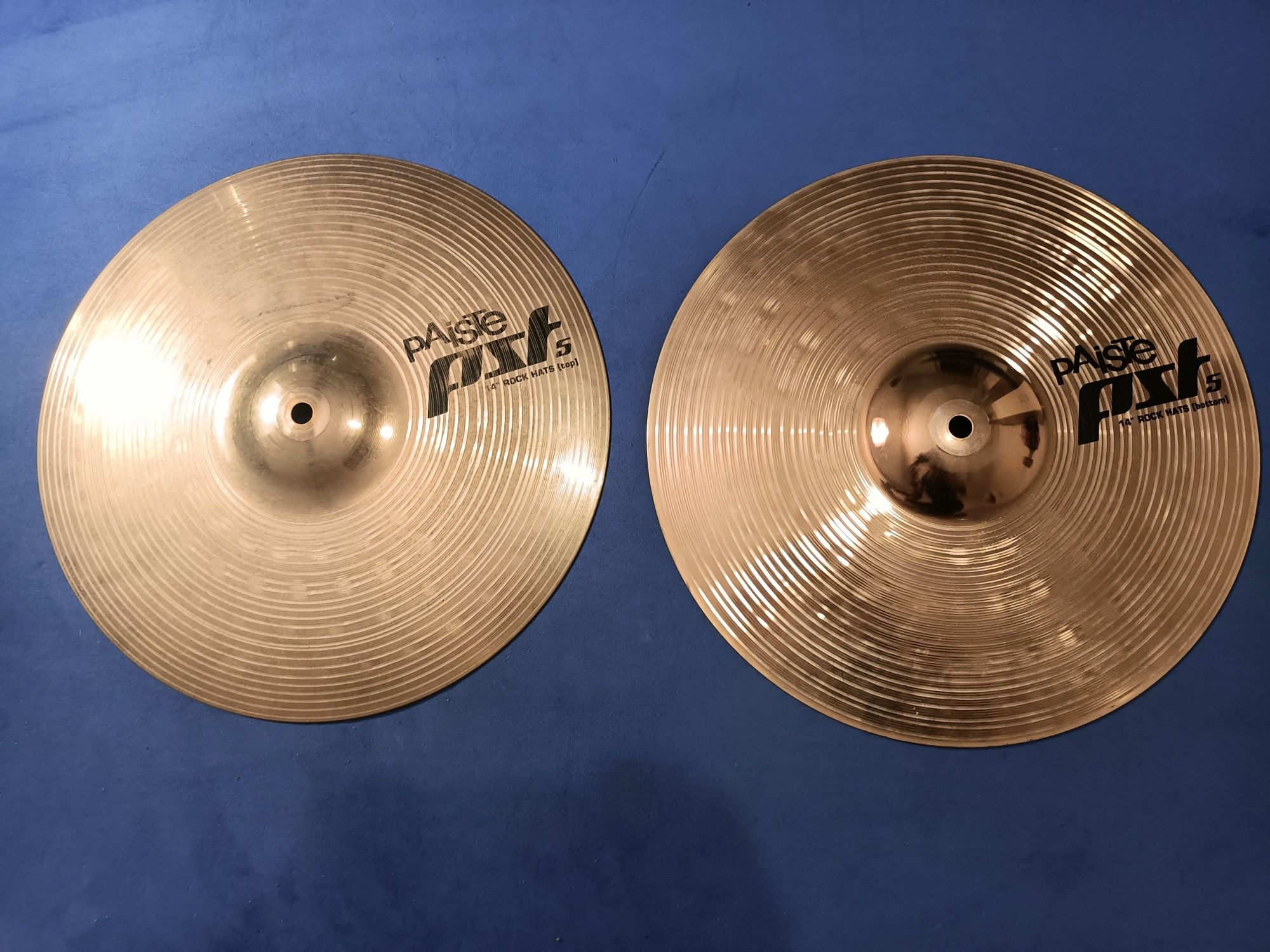 Paiste pst5 rock hats, 14", stan bdb+