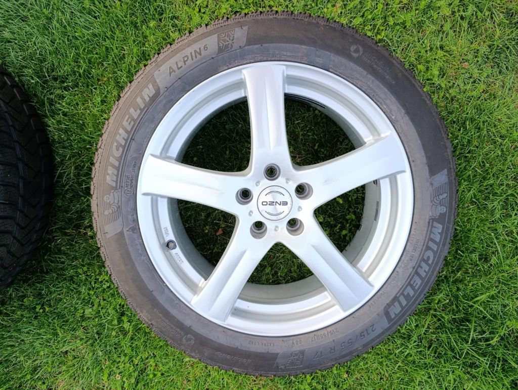 Koła zimowe opony 215 55r17, alufelgi 17" 5x108 ET40, Peugeot 508