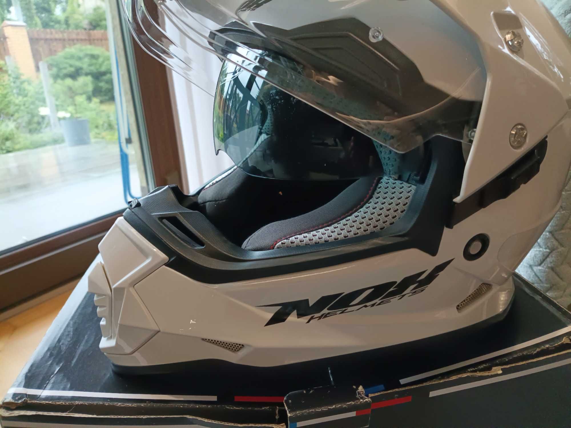 Kask motocyklowy NOX N321 biały