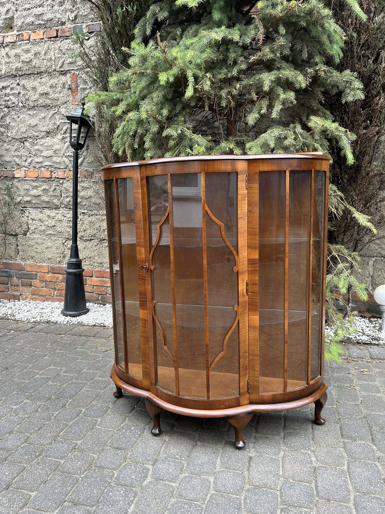 Stylowa Witryna Ludwikowska Kredens Ludwik Biblioteka Po Renowacji