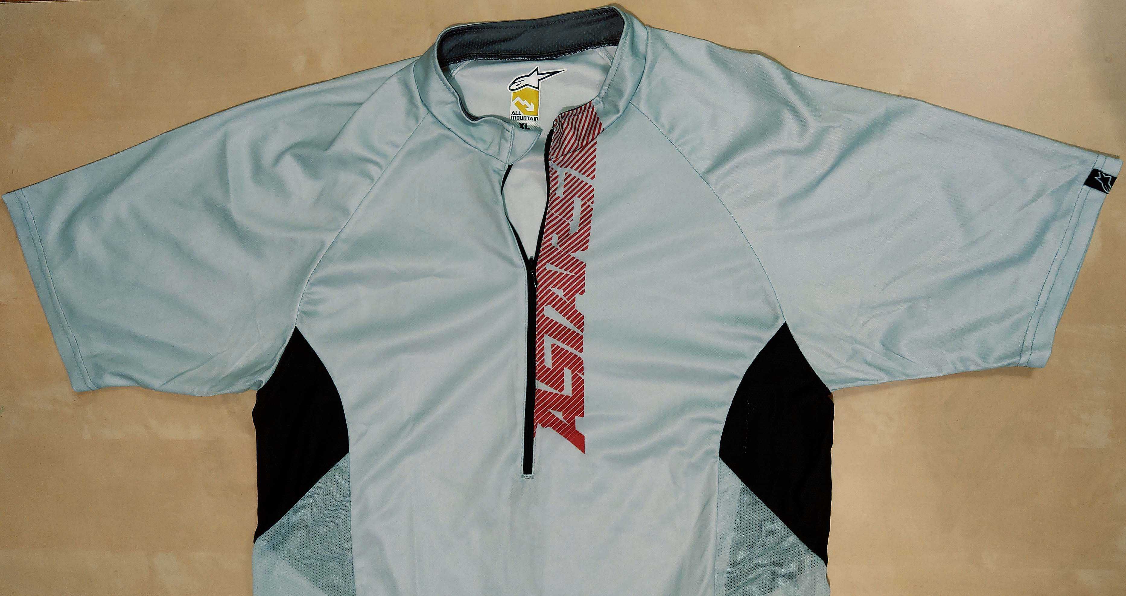NOWA Alpinestars koszulka XL rowerowa  lekko szaro / błękitna