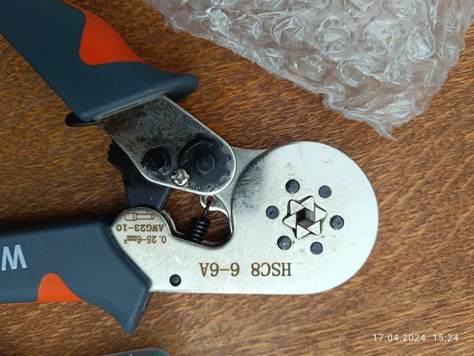 Кримпер обжимні кліщі 0.25-6 мм Wozobuy з набором наконечників 400шт.