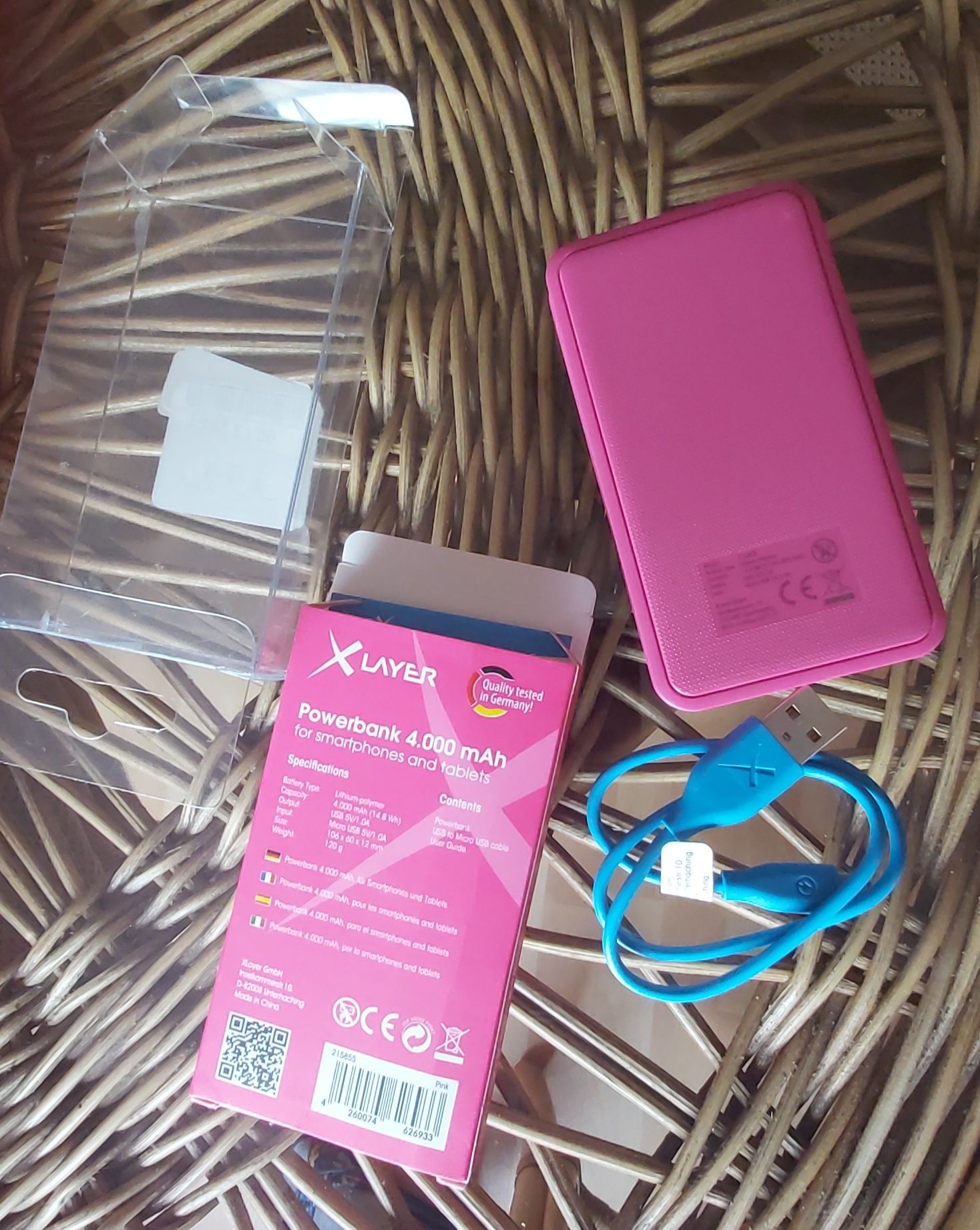 Nowy power bank X Layer Colour Line, 4000 mAh