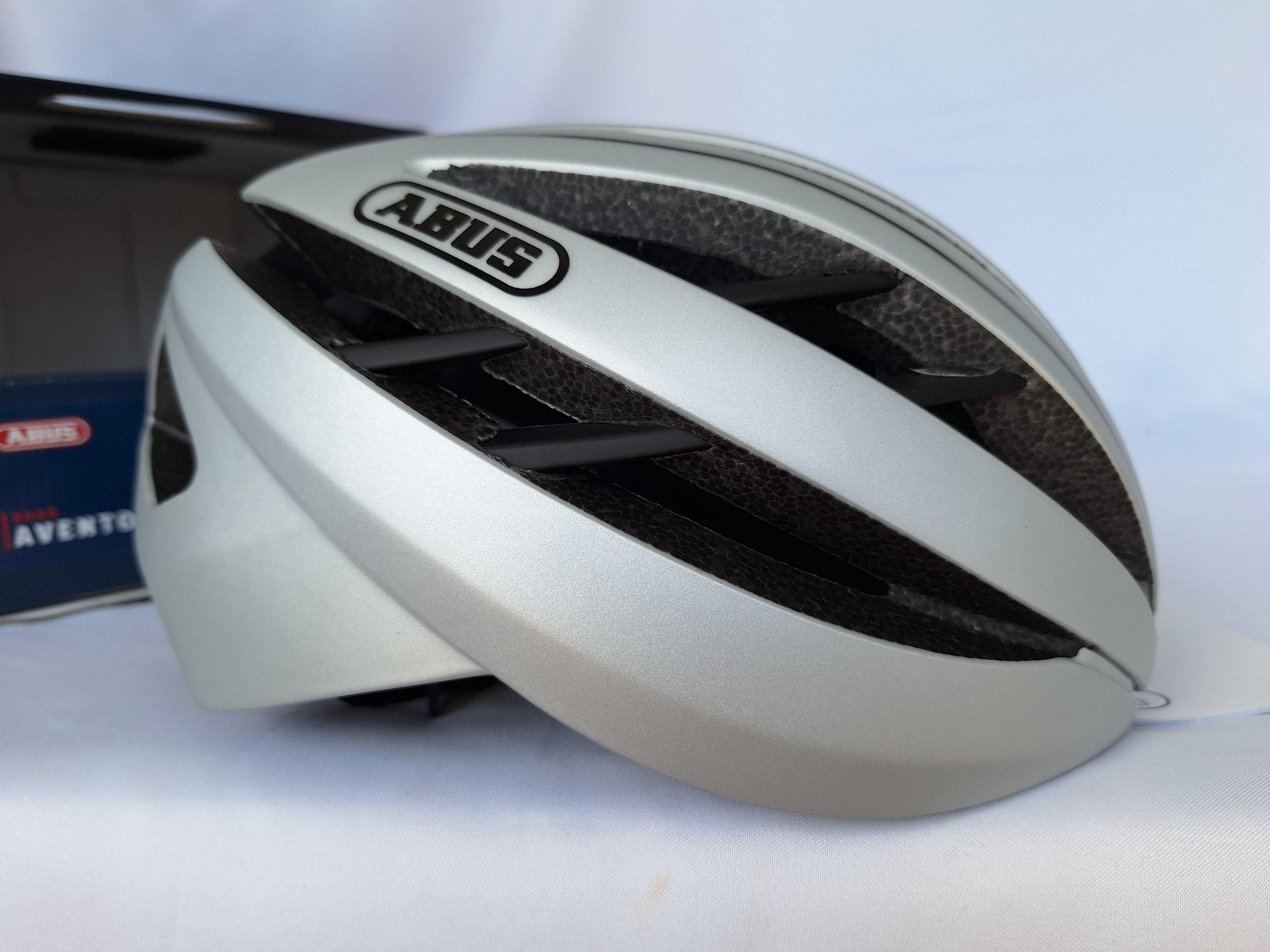 Kask rowerowy Abus Aventor Gleam Silver L 57-61cm