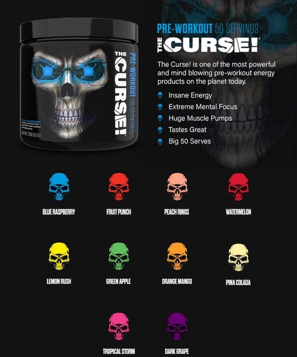 JNX sports the CURSE! PRE-WORKOUT 50порц (OLX ДОСТАВКОЙ +55гр)