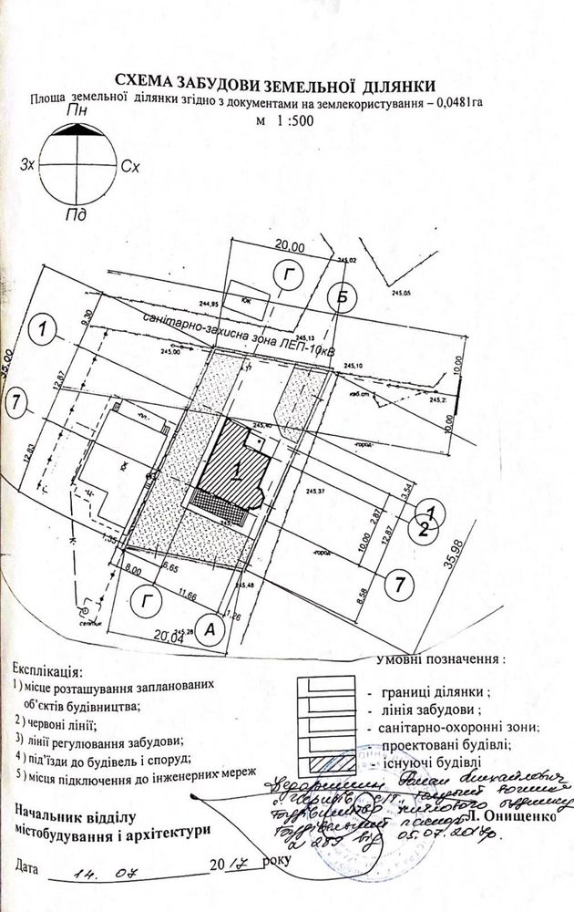 Земельна ділянка під будівництво 7 сот.