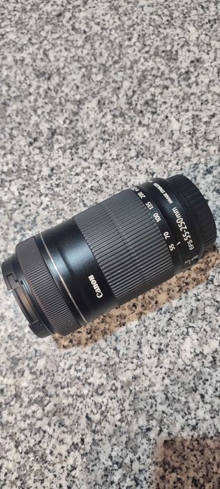 Kit câmera fotográfica Canon 250d + lente Canon 55-250mm