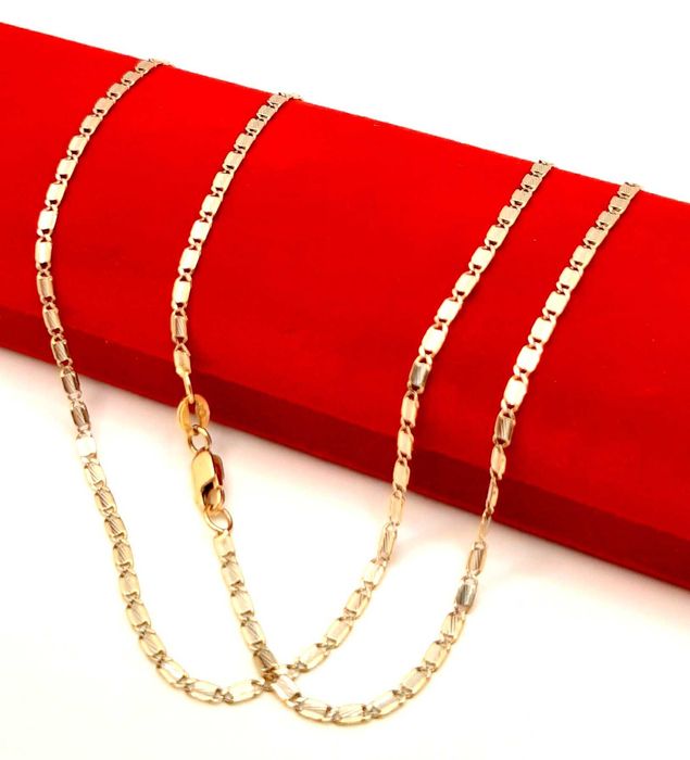 Złoty łańcuszek Blaszki PR.585 W:4,55gr Dł.52cm InterSKLEP