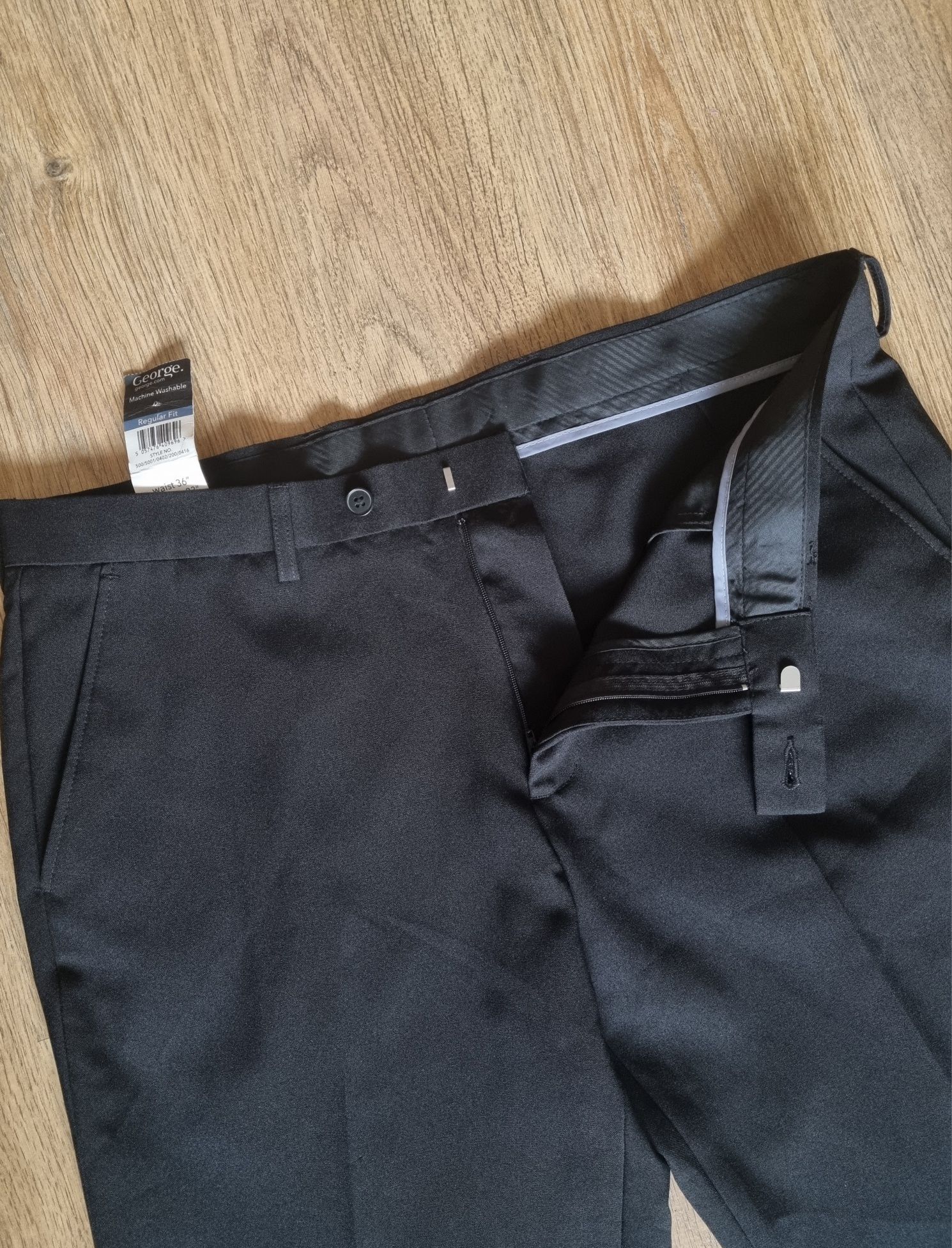 р52-54/XL George нові штани чоловічі чорні класичні брюки мужские