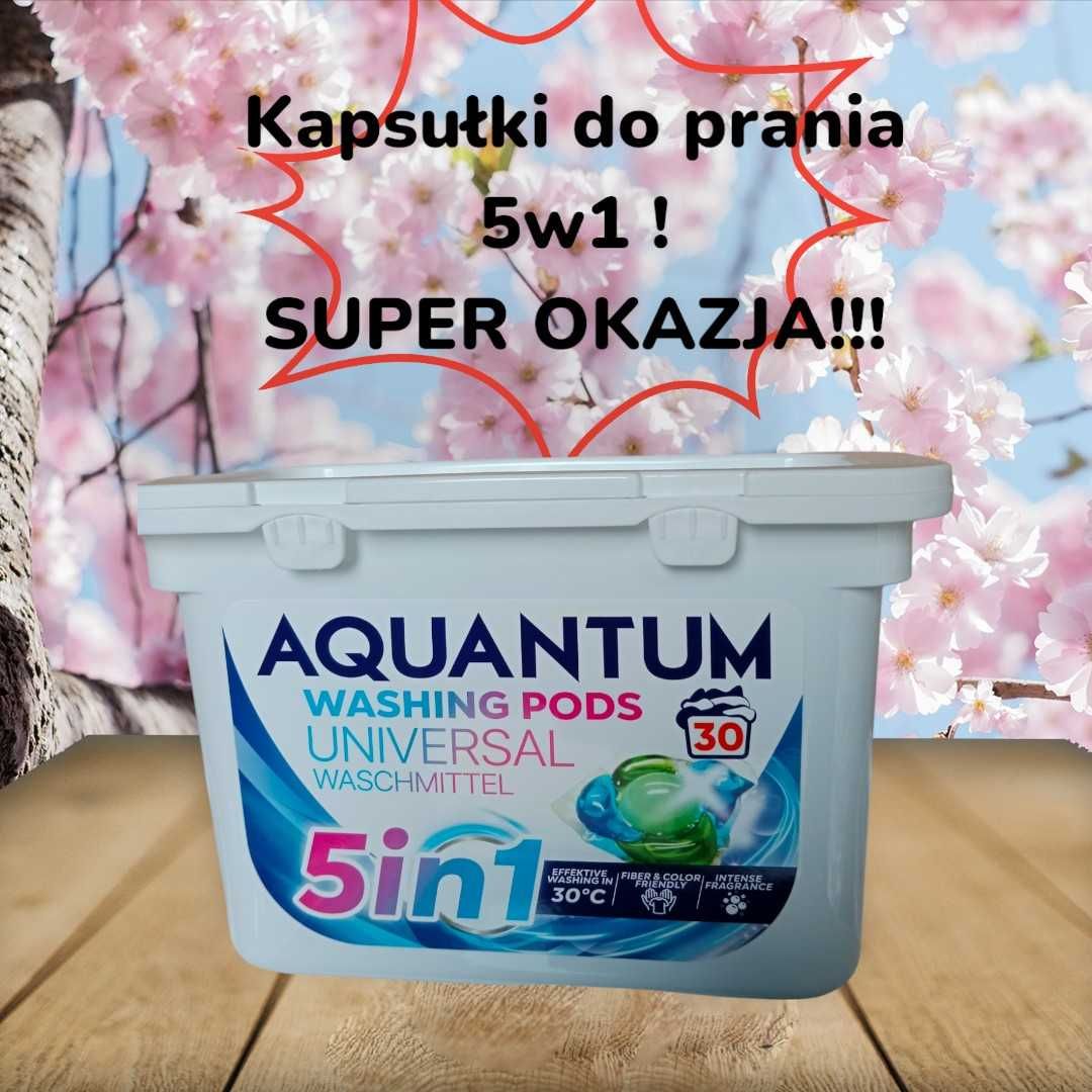 Aquantum 5w1 ! Super kapsułki do prania 30 szt