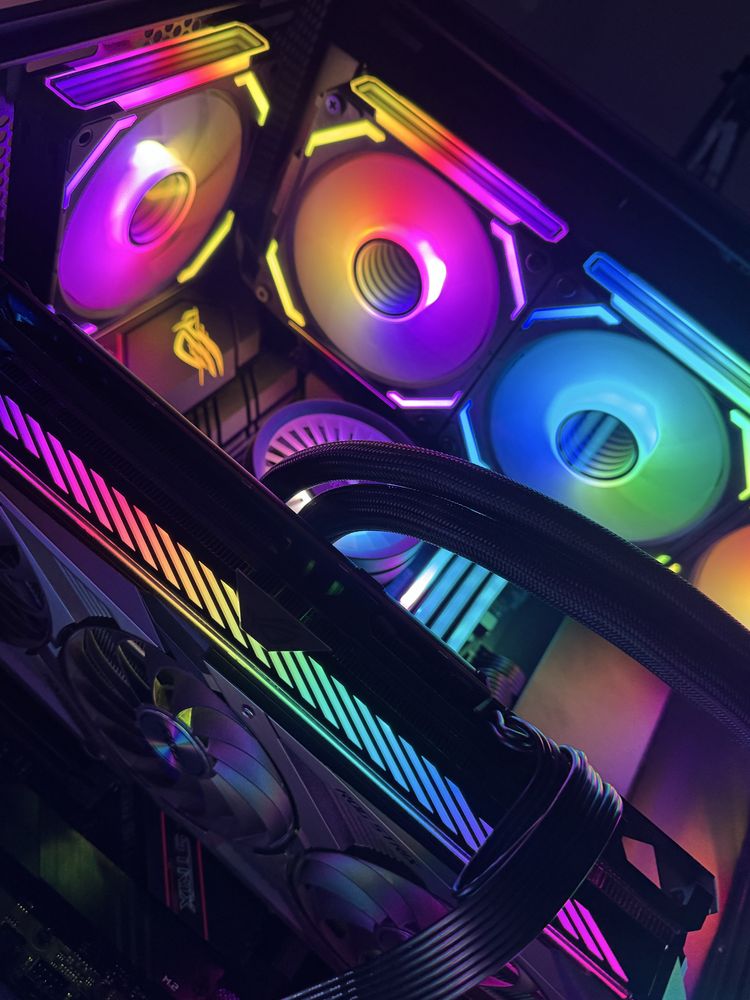Computador gaming ryzen 7 5700 x3d rog 6800 oc
