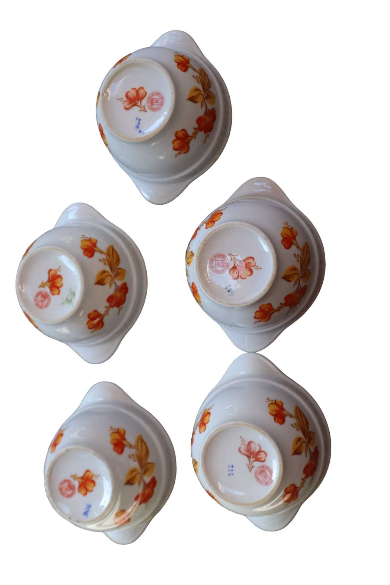 Kokilki porcelana Książ dekor kwiaty  B091605